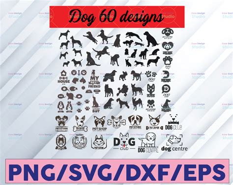 Dog Silhouette SVG Bundle | Dog Breed SVG Clipart Shapes | Dog Breeds ...