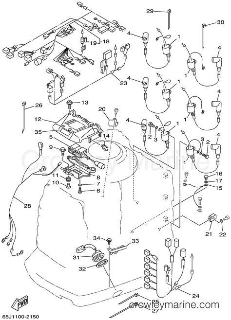 ELECTRICAL 2 2000 Yamaha Outboard 225hp SX225TXRY Crowley Marine