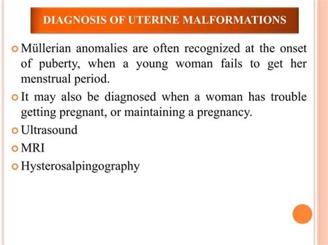 Uterine Anomalies