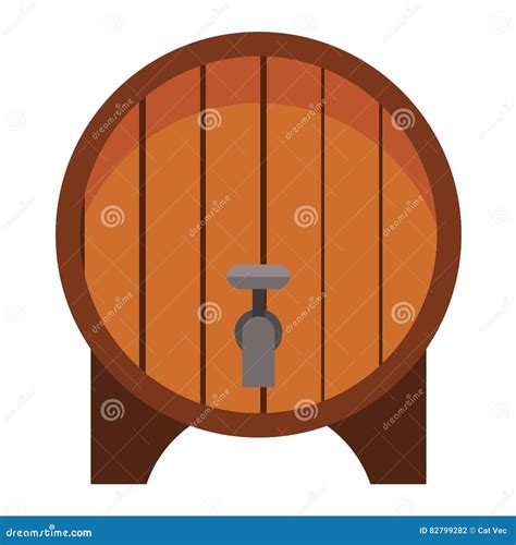 Beer Barrel Vector Illustration Stock Vector Illustration Of Beer