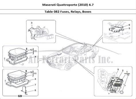 2010 Maserati Quattroporte Fuse Box Diagrams