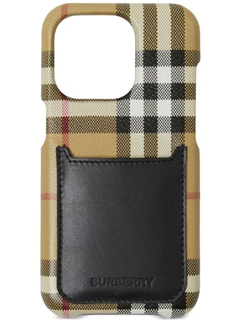 Burberry Iphone Pro H Lle Mit Check Nude Farfetch De