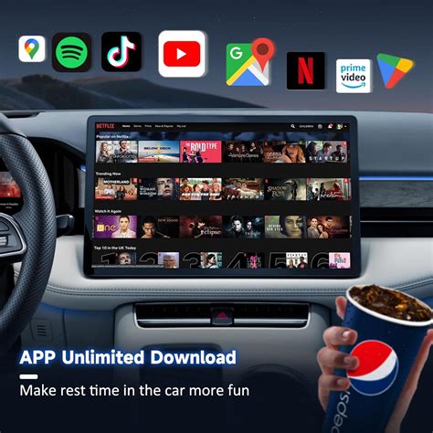 MORTENTR Adaptador inalámbrico Carplay con Netflix y YouTube caja