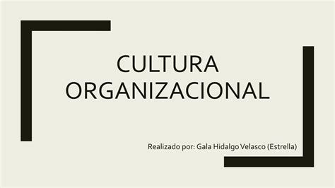 Cultura Organizacional Ppt Descarga Gratuita