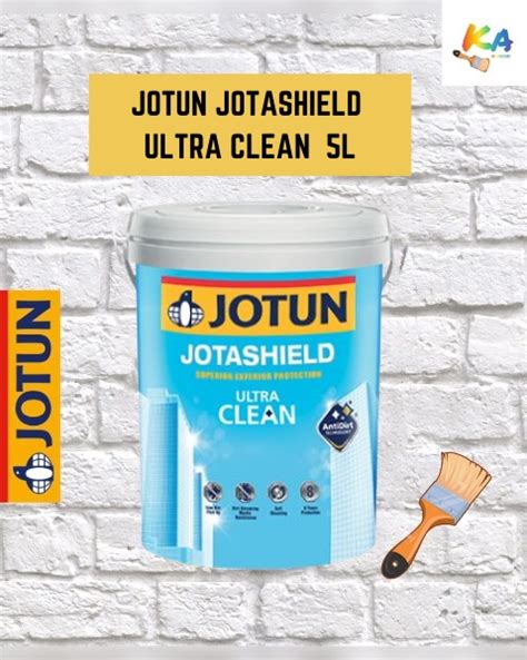 5L JOTUN JOTASHIELD ULTRA CLEAN 0001 WHITE Cat Dinding Luar Rumah