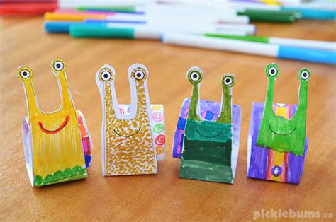 Make An Easy Rolled Paper Snail Free Printable Picklebums