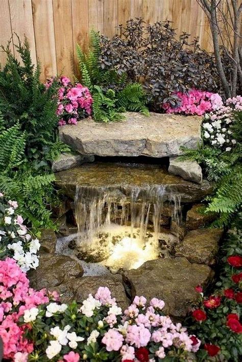 01 Unique Backyard Garden Water Feature Landscaping Ideas Homixover