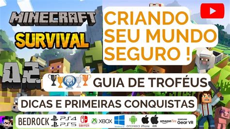 Minecraft Survival Criando Seu Mundo Seguro Guia De Trof Us