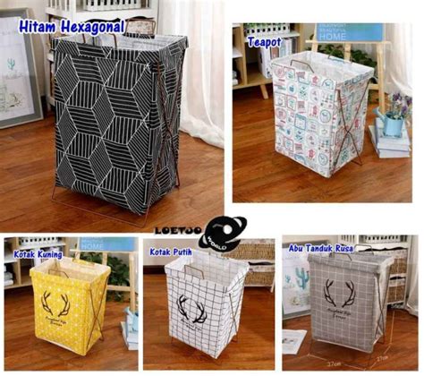 Jual Jual Keranjang Laundry Bag Besar Besi Keranjang Baju Pakaian Kotor