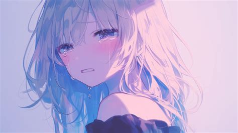 Sad Anime Girl Crying Hd Wallpaper By Robokoboto