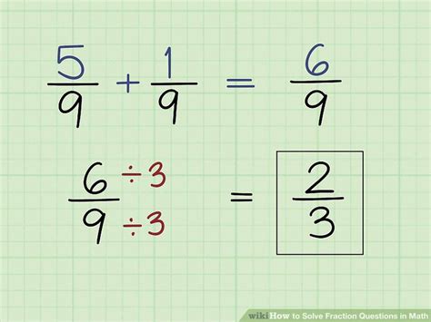 3 Ways To Solve Fraction Questions In Math Wikihow