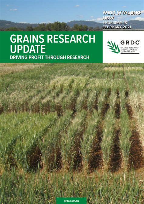 GRDC Grains Research Update West Wyalong 2021 GRDC