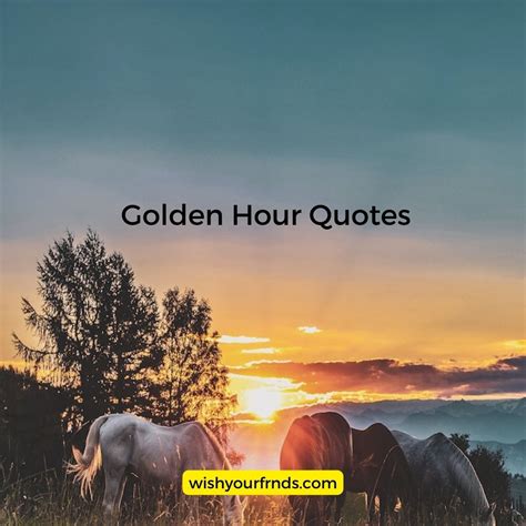 Top #10 Golden Hour Quotes - Wish Your Friends