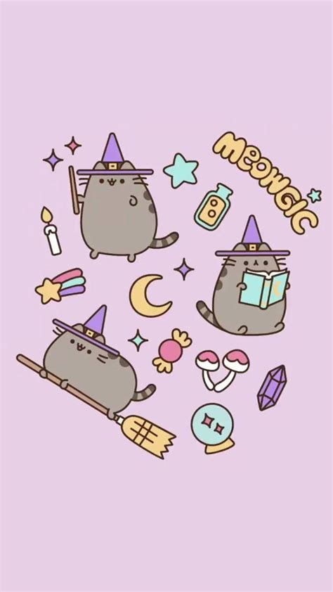 Pusheen Cat Halloween Wallpapers Wallpaper Cave