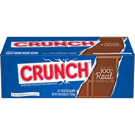 Crunch Candy Bar, 1.55 oz, 36-count | Nestle crunch, Crunch candy bar ...