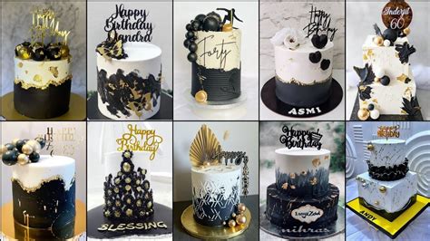 Black And White Birthday Cake Designs