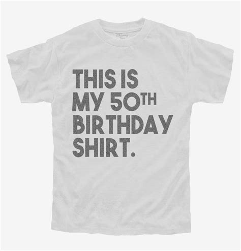 Funny 50th Birthday Ts This Is My 50th Birthday T Shirt