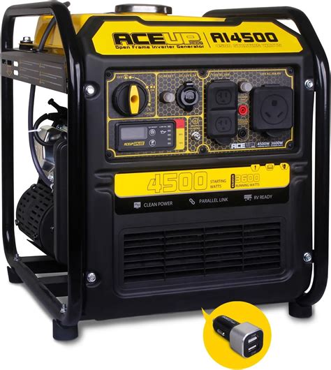 Aceup Energy Quiet 4500W Portable Inverter Generator Multi Port Gas