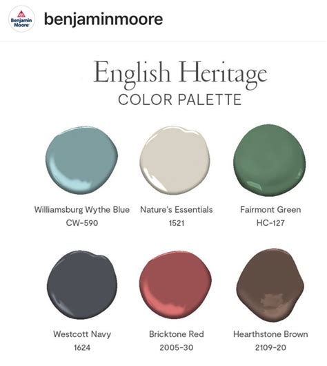 Benjamin Moore Williamsburg Paint Collection Paint Color Ideas