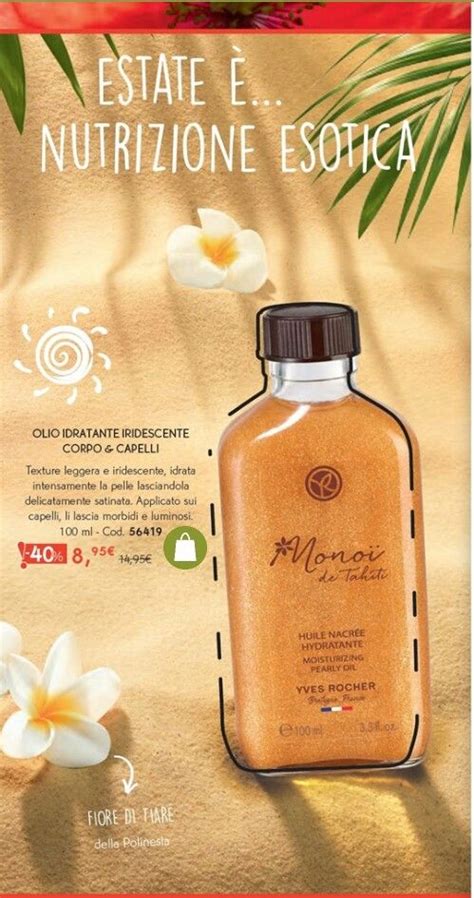 Olio Monoi De Tahiti Yves Rocher Tahiti Cura Del Corpo