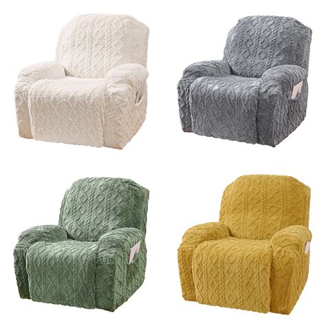 Recliner Slipcover 1 Piece Electric Recliner Covers Washable Solid