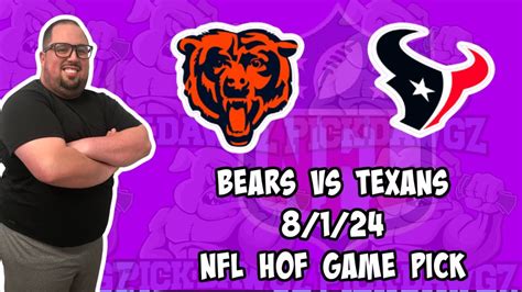 Chicago Bears Vs Houston Texans Nfl Pick Prediction Nfl Hof