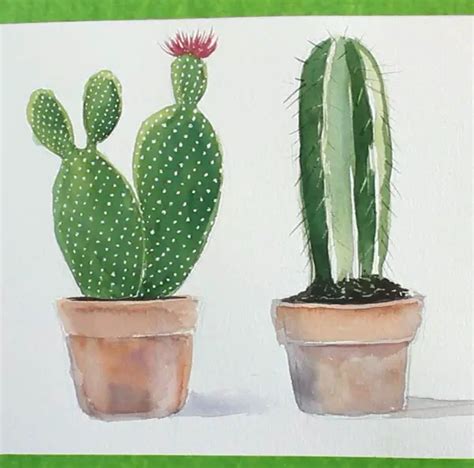 3 Easy Watercolor Cactus Painting Tutorials For Beginners Solving