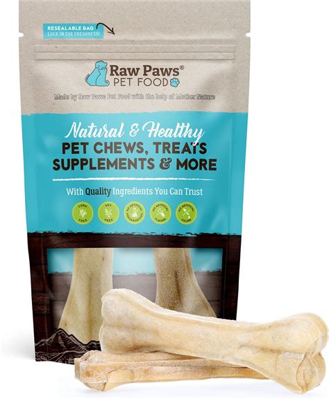 Raw Paws Compressed Rawhide Bone Dog Treats 6 In 2 Count