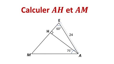 Calculer une longueur à l aide de sinus cosinus ou tangente d un angle