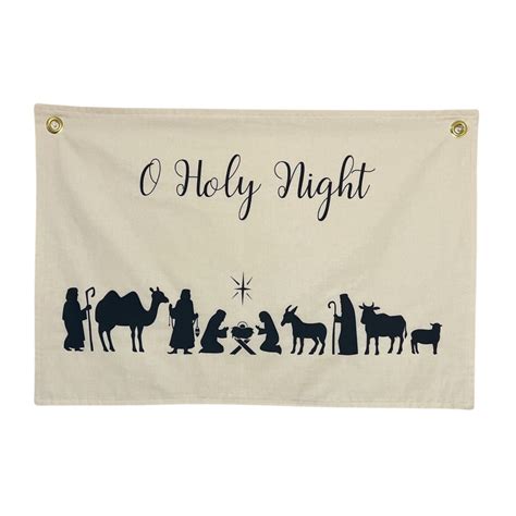 Christmas Nativity Banner, Nativity Wall Flag, Holiday Home Decor ...