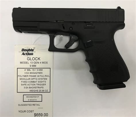 Glock 19 Gen 4 Mos Double Action Indoor Shooting Center And Gun Shop