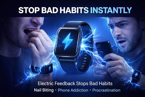 stop bad habits instantly electric shock habit trainer fitzap