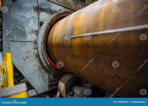 Pipe Calcining In Oven For Polymer Coating Stock Image Image Of Kiln