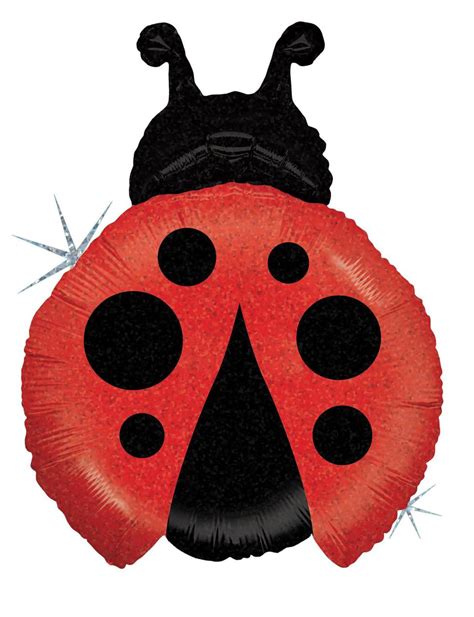 Ladybug Shaped Jumbo Foil Balloon