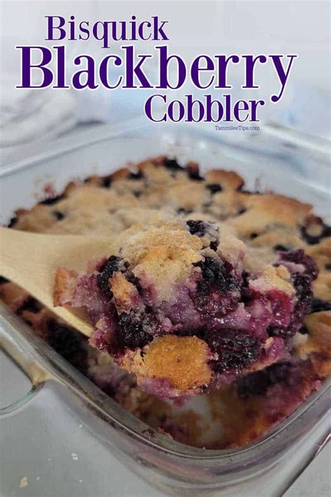 Easy Bisquick Blackberry Cobbler Recipe Made With Fresh Blackberries Bisquick Baking Mix And A