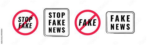 Fake News Stamp Design Stop Fake News On Tv And Social Media Stop