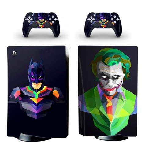 Kit Autocollants Pour Console Ps5 Batman Sticker Skin Pour Playstation