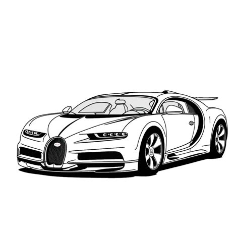 Bugatti Chiron Ausmalbilder Gratis Malvorlagen