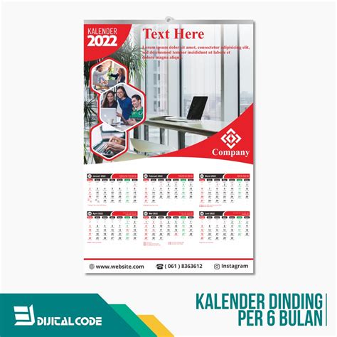 Jual Desain Cetak Kalender Dinding Isi Lembar Shopee Indonesia