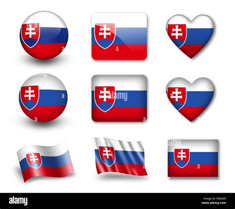 The Slovakia flag Stock Photo - Alamy