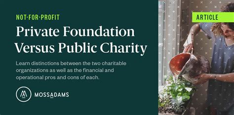 Private Foundations Vs Public Charities Key Tax Code Distinctions