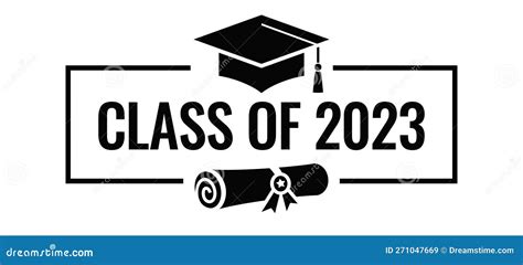 Class Of 2023 Vector Banner Stock Vector Illustration Of Congrats Academy 271047669