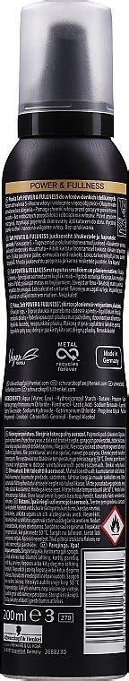 Schwarzkopf Taft Power Fullness Mouse Mega Strong Mousse Tenue