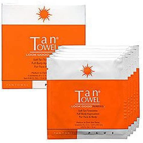 Tantowel Look Good Naked Self Tan Towelettes Piece Walmart