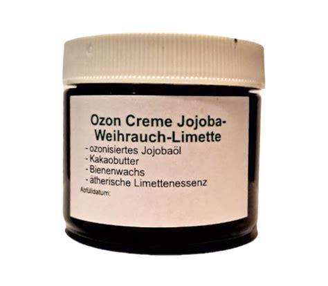 Ozon Creme Jojoba Weihrauch Limette Natur Supplements