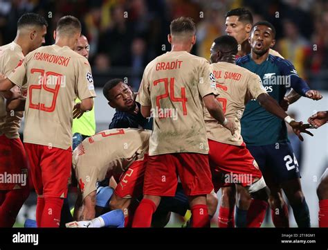 Gabriel Jesus Of Arsenal In A Heated Argument With Salis Abdul Samed