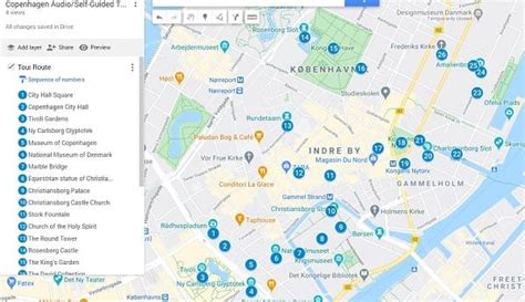 Copenhagen Walking Tour Map