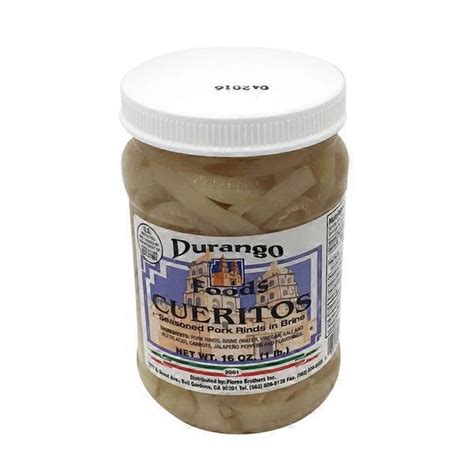 Durango Foods Cueritos Seasoned Pork Rinds In Brine 16 Oz Delivery Or