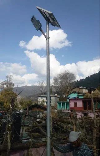 Modular Mild Steel Solar Street Light Pole Thickness 100 Micron At Rs