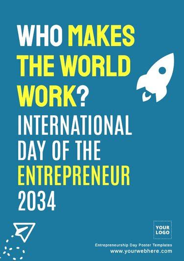 Printable Entrepreneurship Day Poster Templates